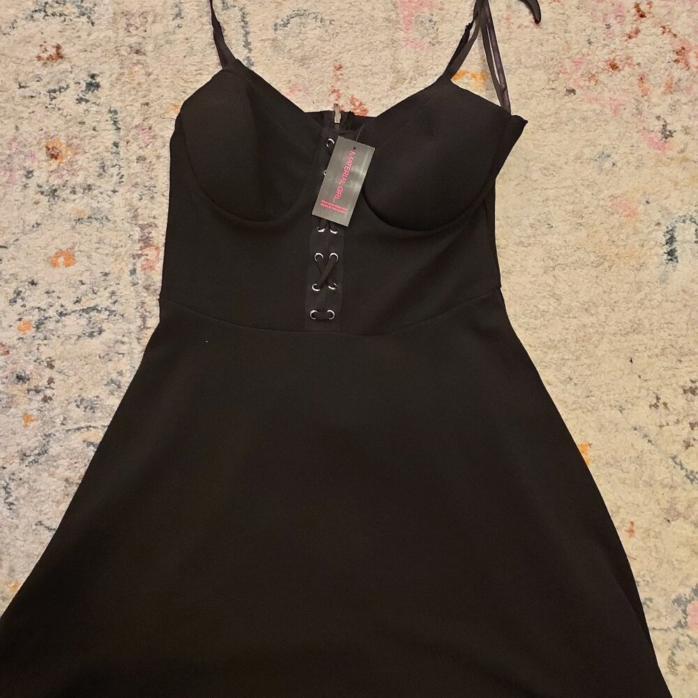Cute black date night/going out dress